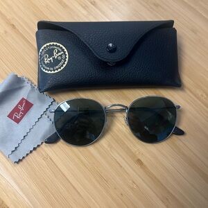 Ray-Ban Black and Silver Sunglasses
